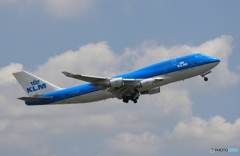 KLM　７４７－４００　離陸