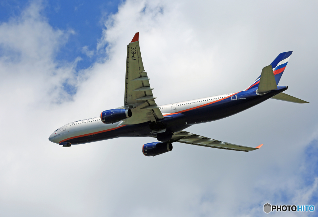 「晴れ」 Aeroflot A330-343 VP-BDE 出発 