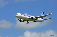 「青い空」 ANA CARGO 767-381 JA8664