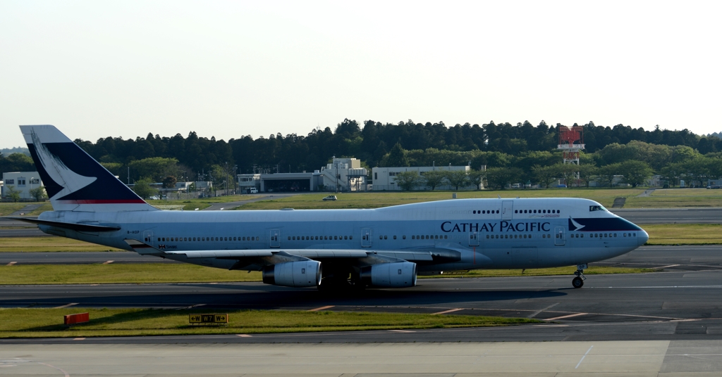 出発（25）　CATHAY PACIFIC 747　
