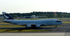 出発（25）　CATHAY PACIFIC 747　