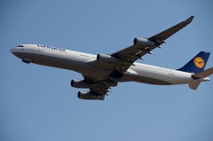 Lufthansa A340-313　初撮り