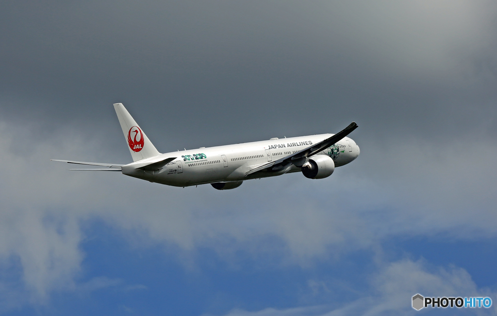 JAL 777-381 JA734J出発 