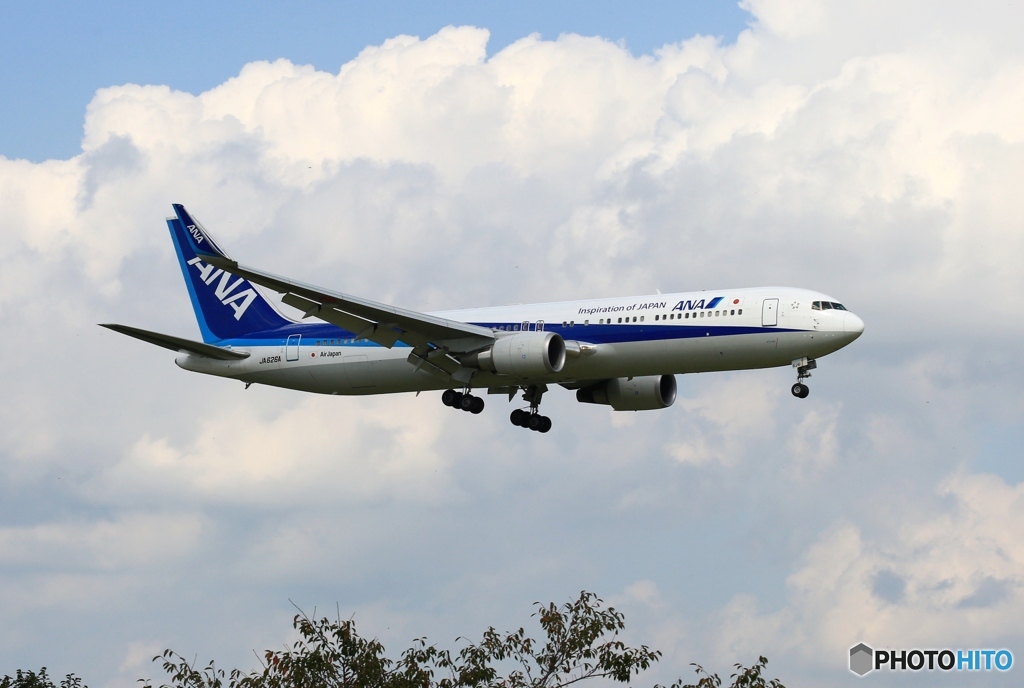ANA 767-300 着陸　