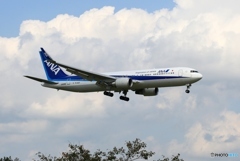 ANA 767-300 着陸　