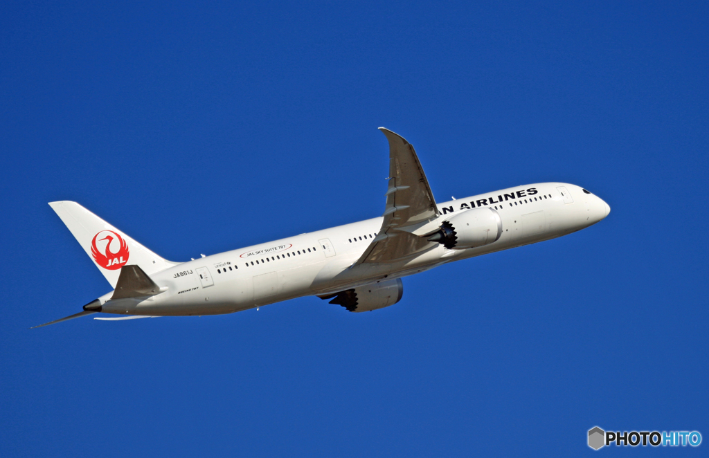 JAL 787-9 JA861J 離陸　