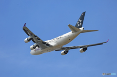 ☀Thai 747-400 ☆STAR HS-TGW 出発