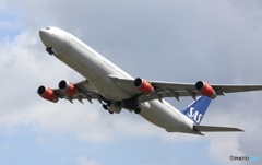 SAS A340-313 出発　