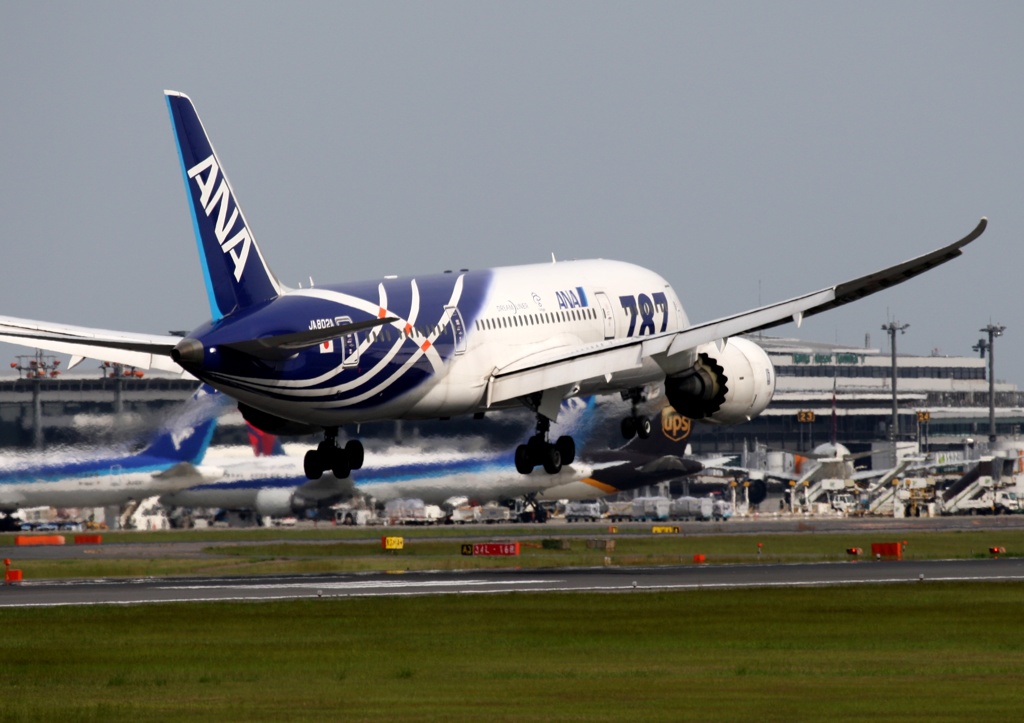 ANA 787-8 到着　
