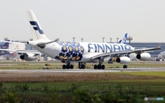 FINNAIR A340-313 飛び立ち　