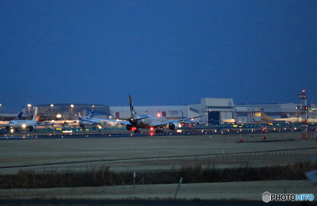 くらいですね！　ETIHAD 787-9 離陸