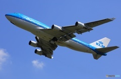 KLM 747-400 PH-BFS 離陸　