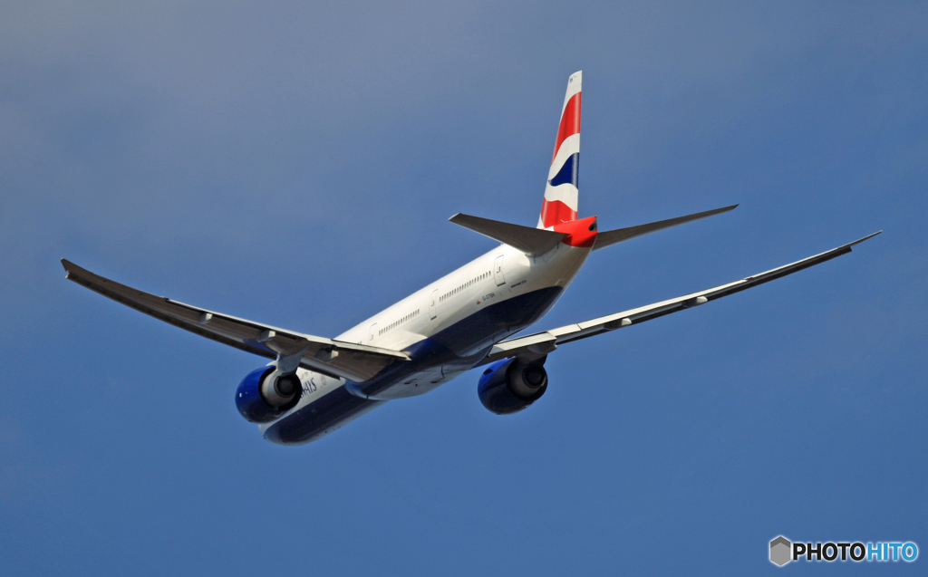 British 777-336 G-STBH 飛び立ち　