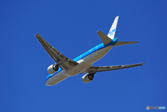 「そらー」 KLM 777-206 PH-BQN離陸