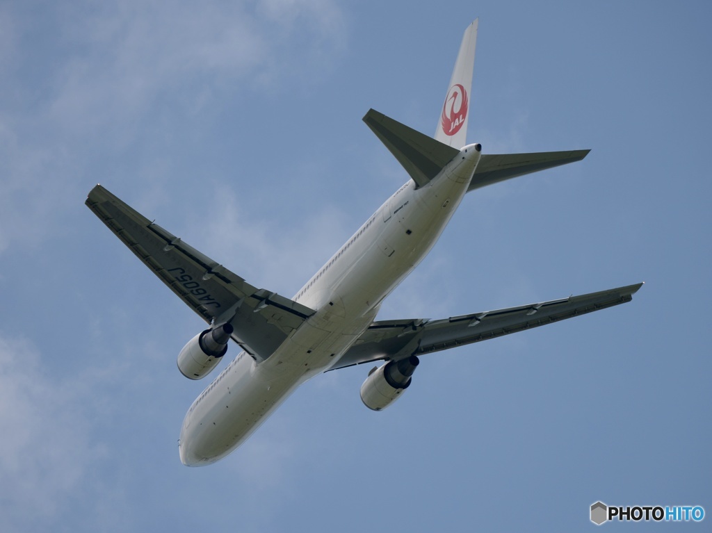 JAL 767-300 飛び立ち　