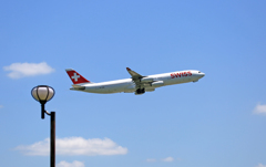 離陸 Swiss A340-313 HB-JME