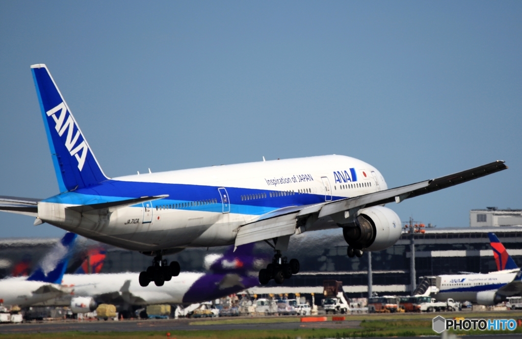 ANA 777-200ER 到着　