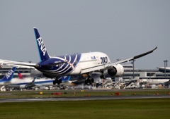 ANA 787-8 着陸　