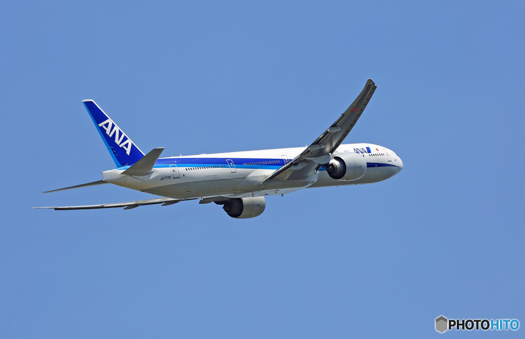 ANA 777-381 JA777A 飛び立ち 