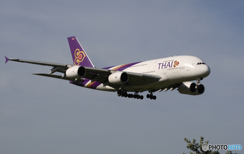 THAI A380-841 着陸　
