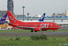 ✈Aurora SAT B737-500 RA-73013 出発☮　