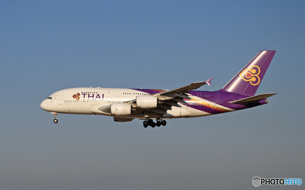 到着 Thai A380-841 HS-TUB