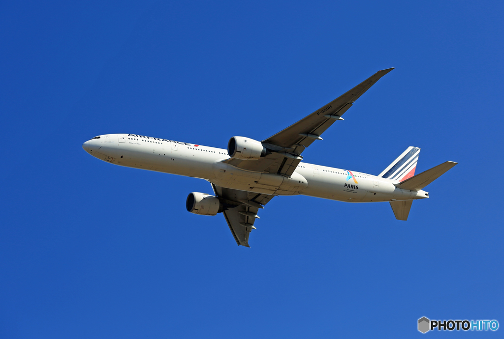 「ぶるー」Air France 777-328 F-GSOH離陸