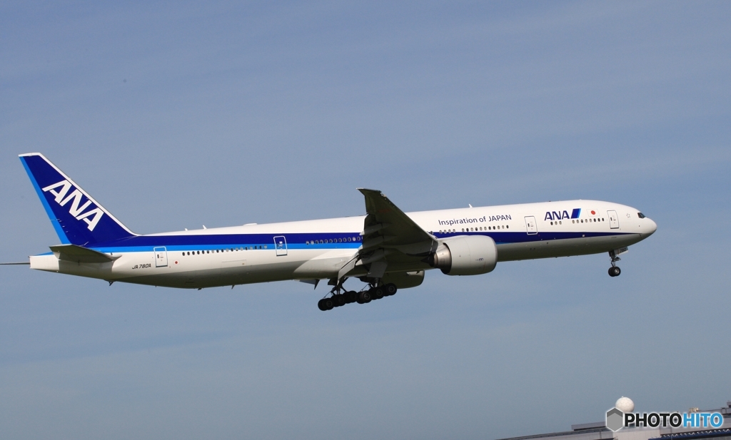 ANA 777-381ER 着陸