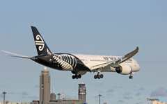 「そらー」 Air NZ' 787-9 ZK-NZH Landing