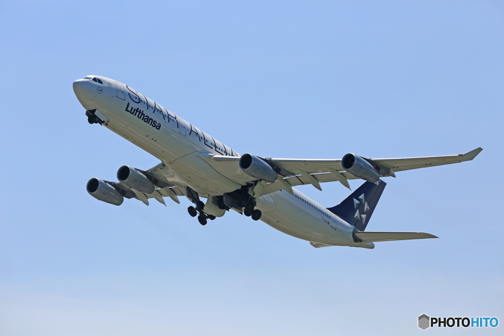 離陸 Lufthansa A340-313 D-AIGN