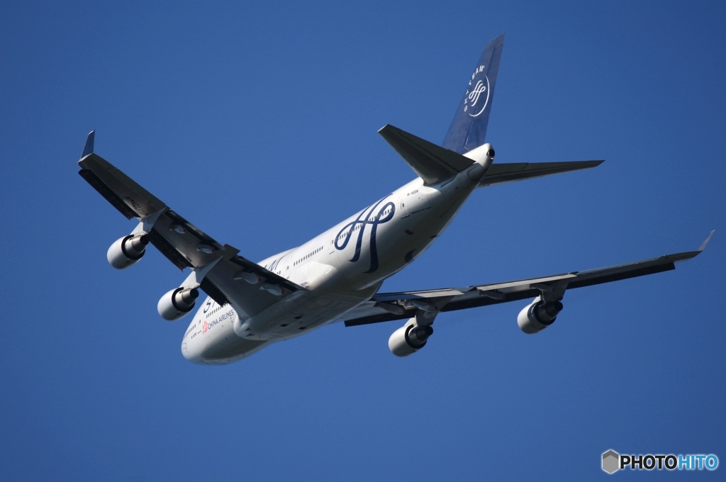 SKY TEAM 747-400  出発　