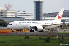 JAL 787-8 出発　