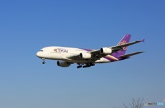 「良い空~」 Thai A380-841 HS-TUE着陸  「良い空~」 Thai A380-841 HS-TUE着陸
