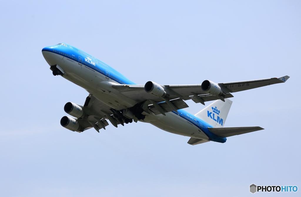 KLM 747-406 離陸