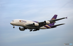 着陸  THAI A380-841 HS-TUD
