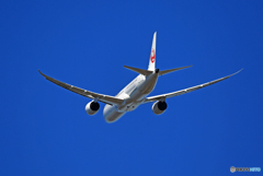 [青い空]　JAL 787-9 JA863J 出発 