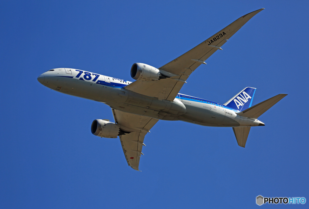 ANA 787-8 JA823A 出発　