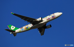 離陸  EVA A330-200 B-16309