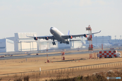 「☁」SAS A340-313 LN-RKF 出発 
