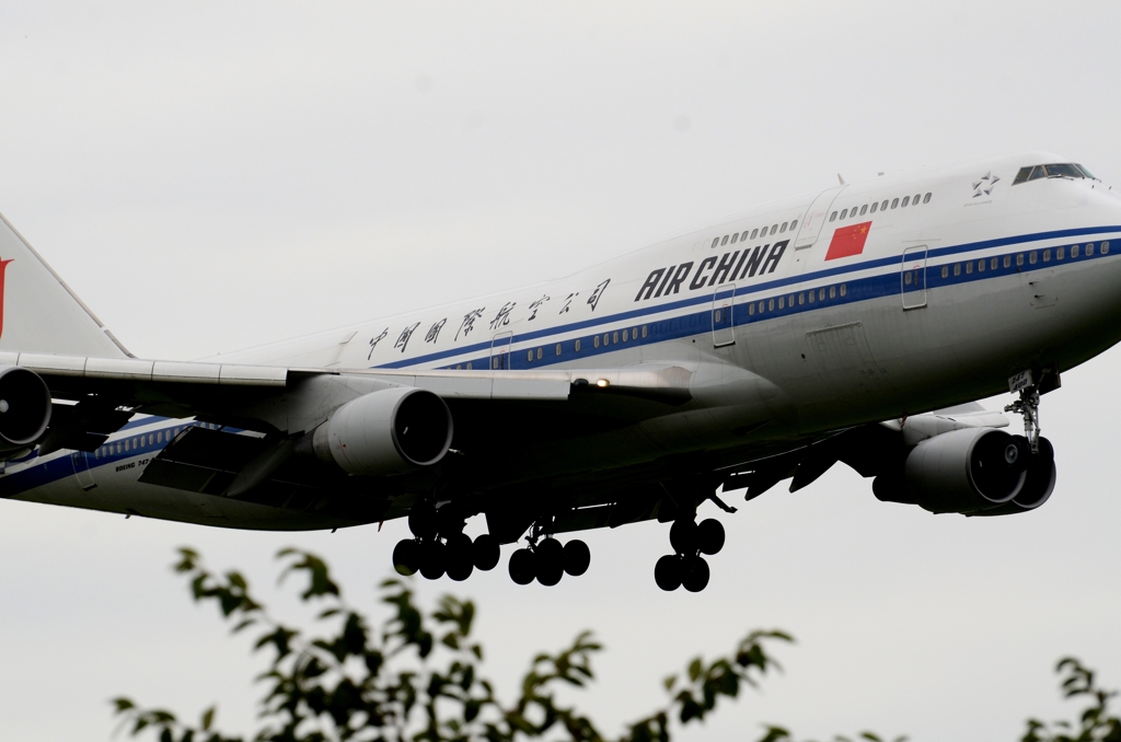 着陸（3-2）Air CHINA 747-400 [b]　