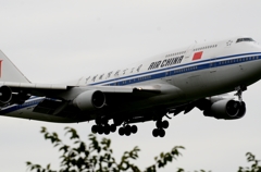着陸（3-2）Air CHINA 747-400 [b]　