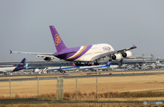 「青が大好き」 Thai A380-841 HS-TUA 到着 「青が大好き」 Thai A380-841 HS-TUA 到着