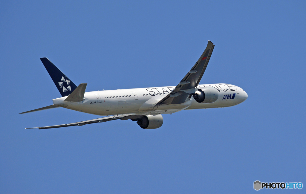 ANA STAR 777-381 JA731A 飛行 