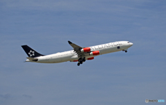 出発 SAS A340-313 OY-KBM