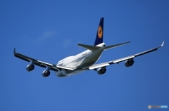 離陸　Lufthansa 747-400