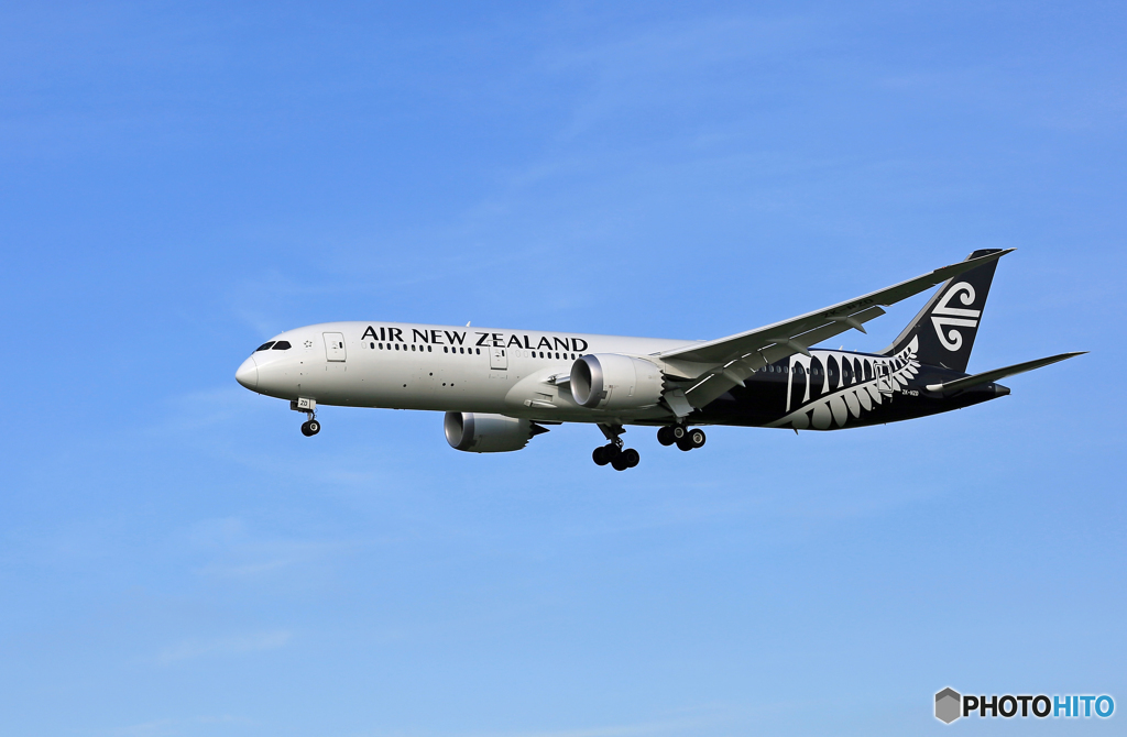 着陸 Air New Zealand B787-9 ZK-NZD