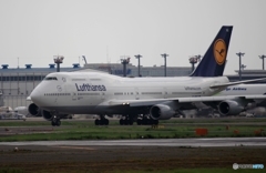 Lufthansa ７４７ジャンボ機 出発　