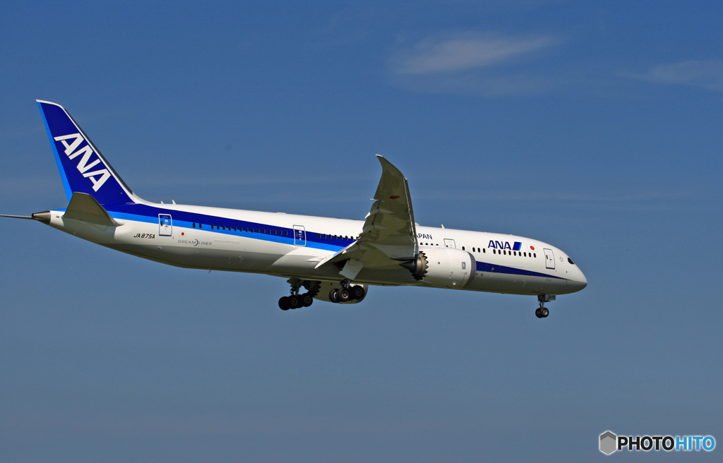 着陸 ANA 787-8 JA875A