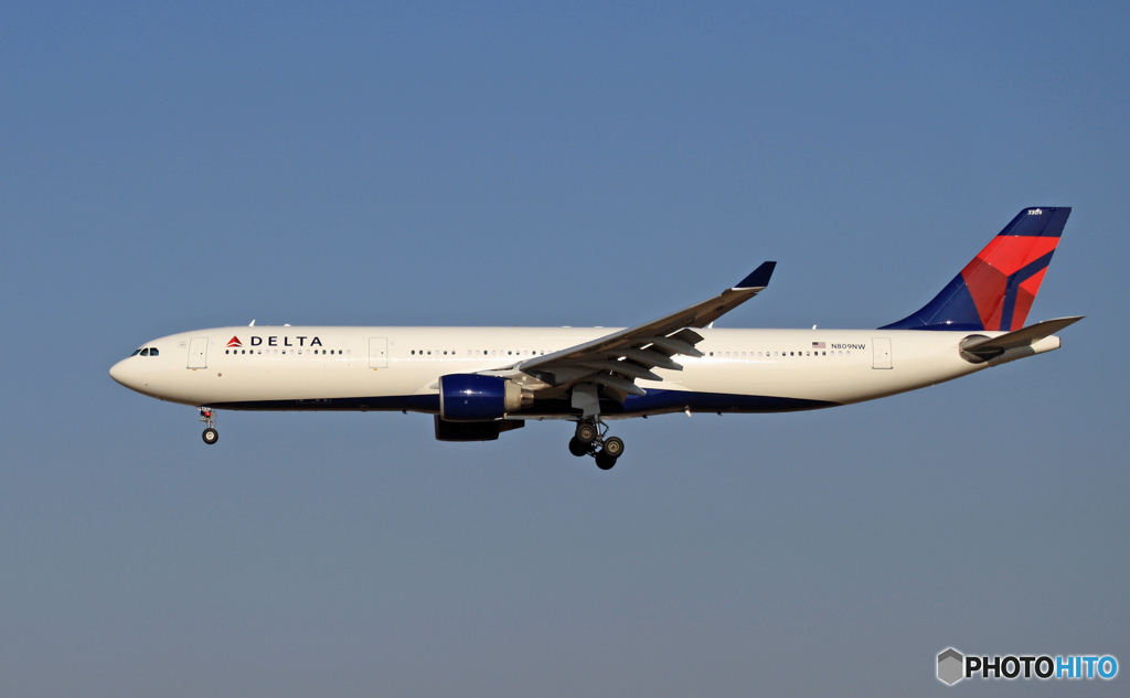 到着 Delta A330-323 N809NW