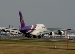 THAI A380-841 着陸　